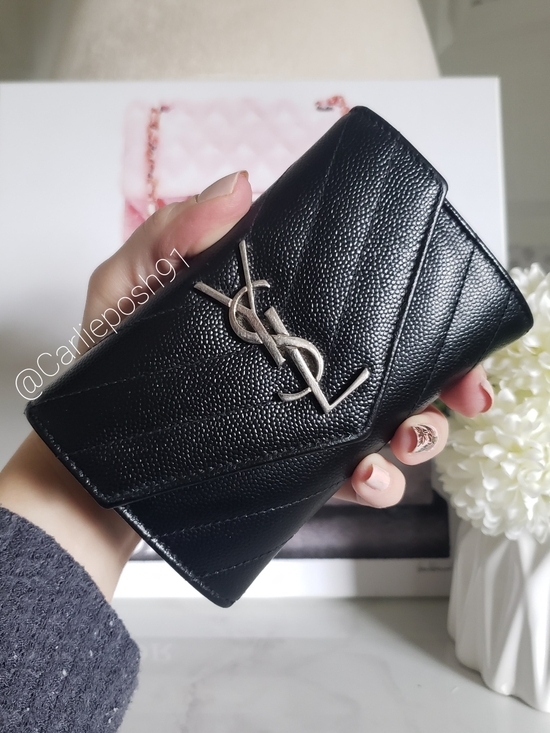 Yves Saint Laurent Handbags - Authentic Pre-owned Yves Saint Laurent Envelope Compact Wallet